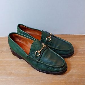 Gucci Womans Horstbit Loafer Lug Sole 9B